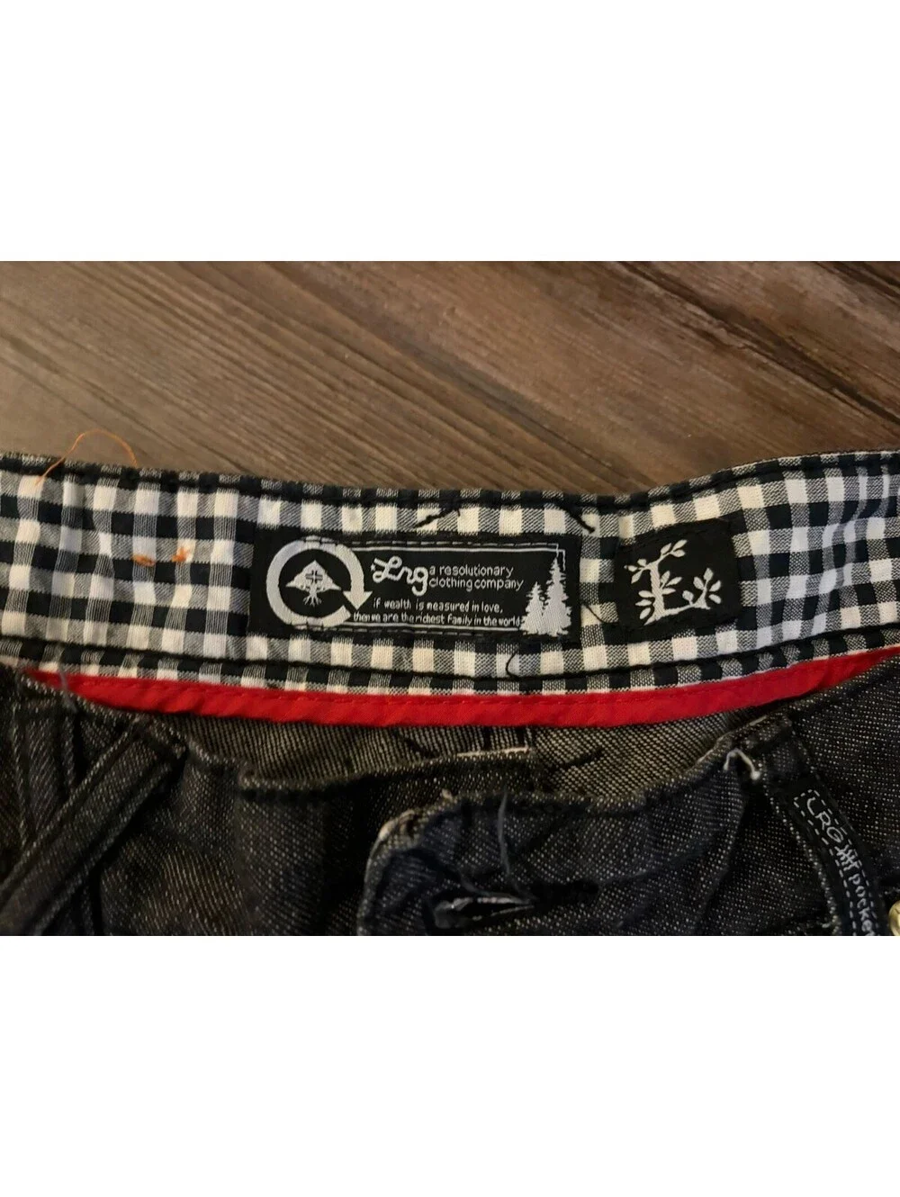 VTG Lrg Lifted Research Group Black Denim Bootcut Jeans 36